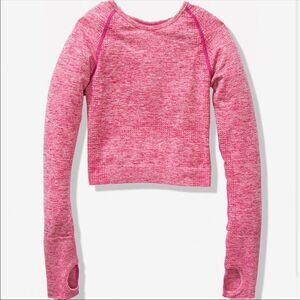 Pink VS Seamless Cropped Workout Top